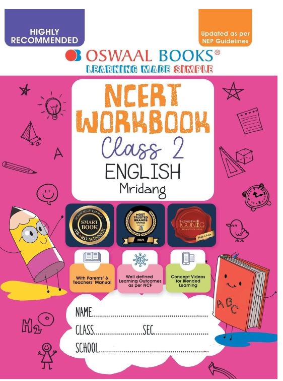 Oswaal NCERT Workbook Class 2 English Mridang